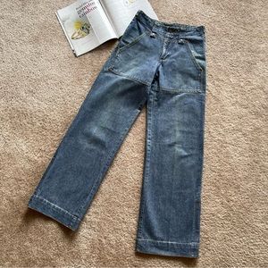 High Rise Lani Work Pant Straight Jeans SZ: 26